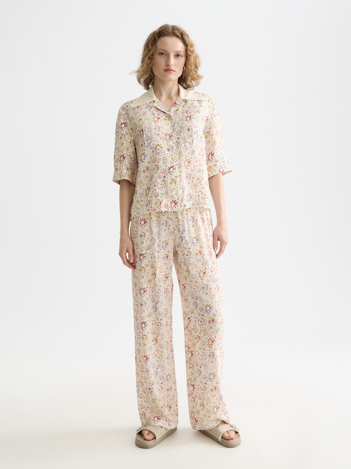 Printed short sleeved shirt