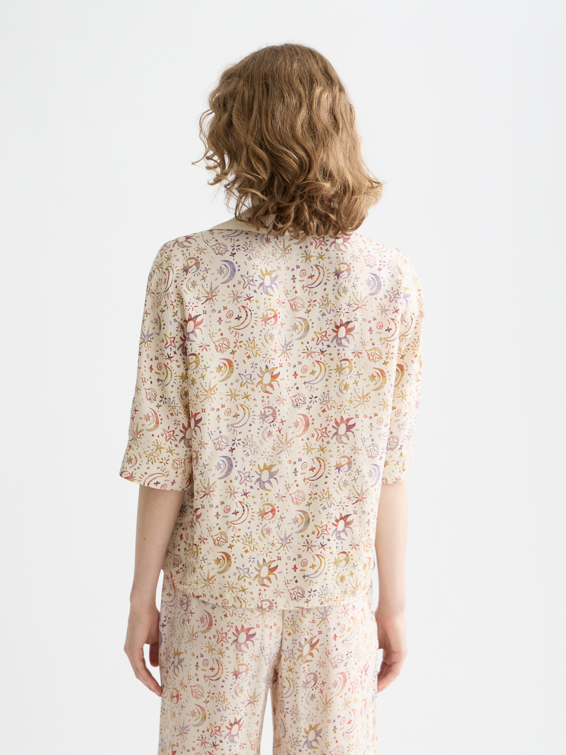 Printed short sleeved shirt