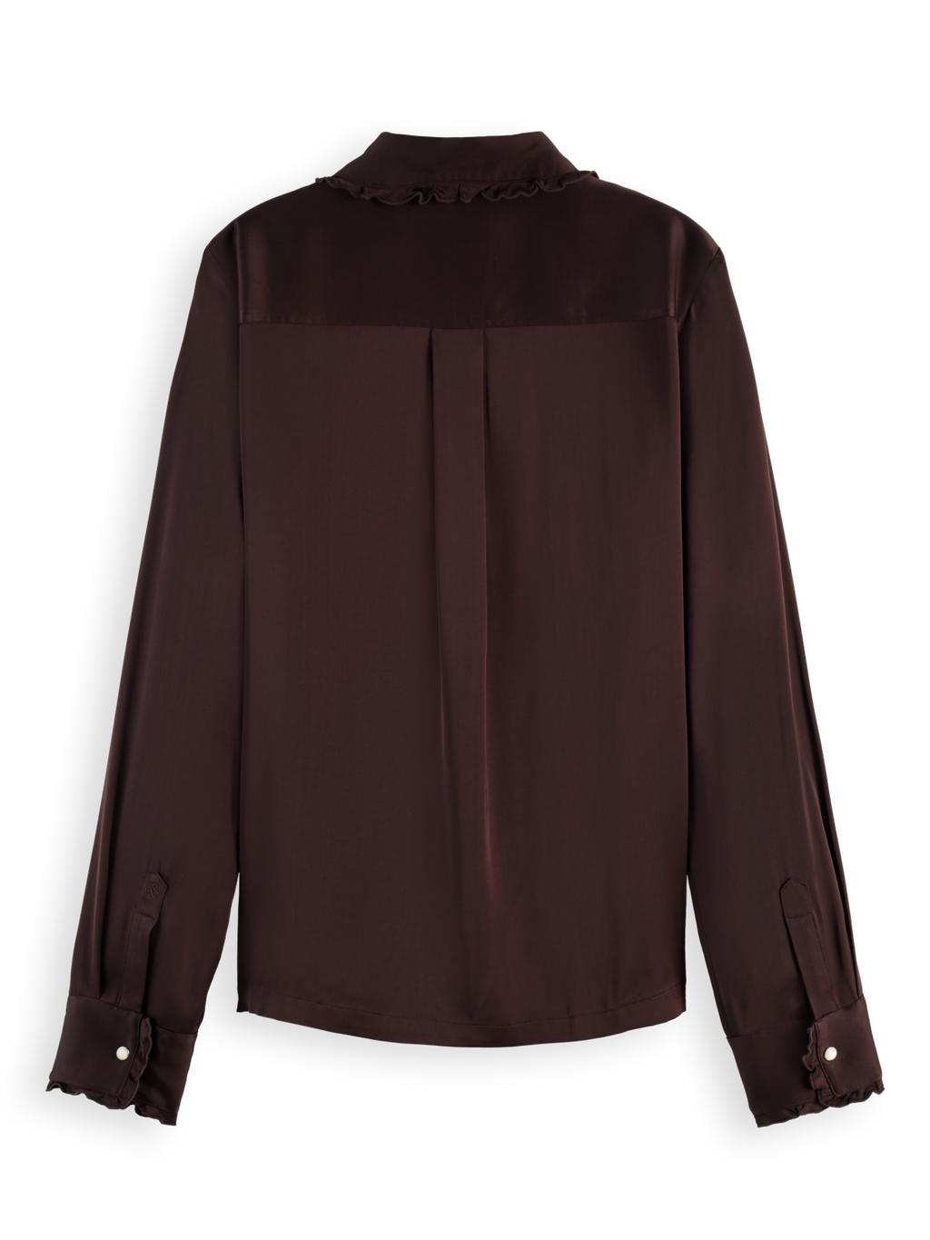 Ruffle collar shirt