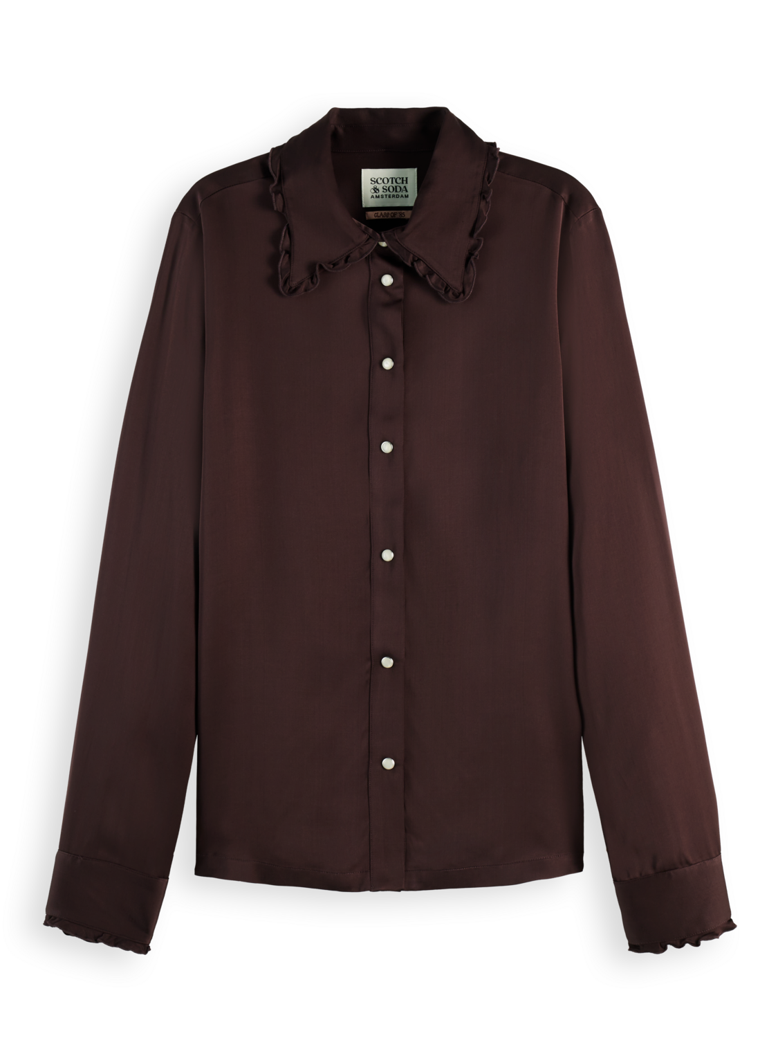 Ruffle collar shirt