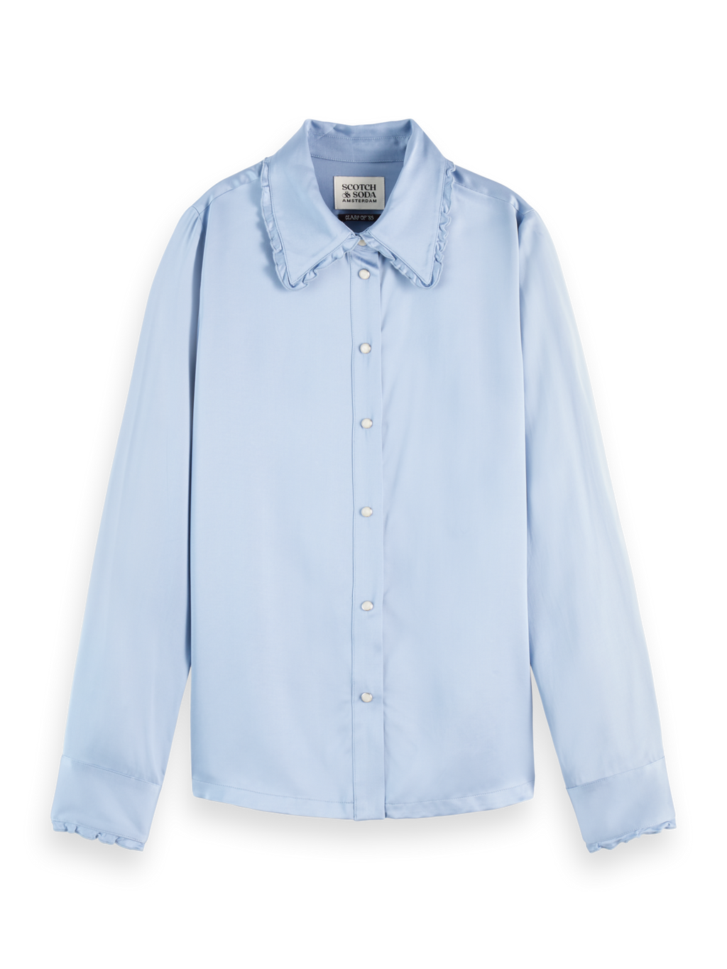Ruffle collar shirt