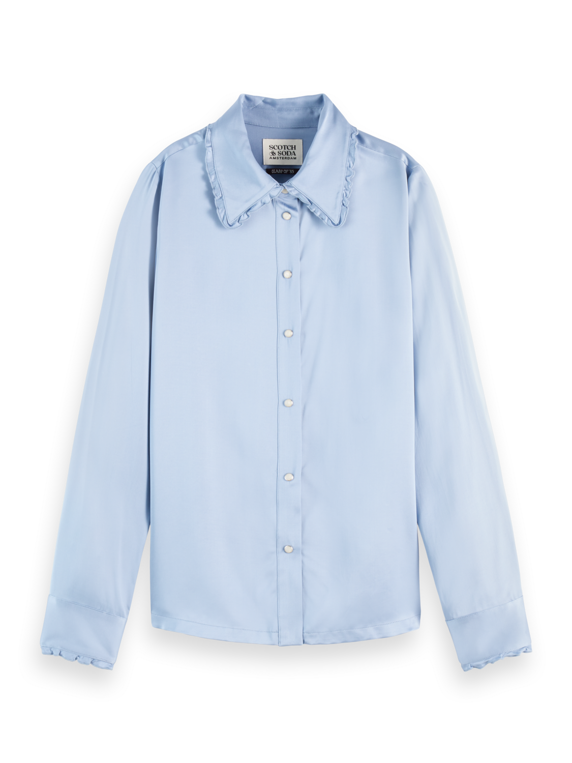 Ruffle collar shirt