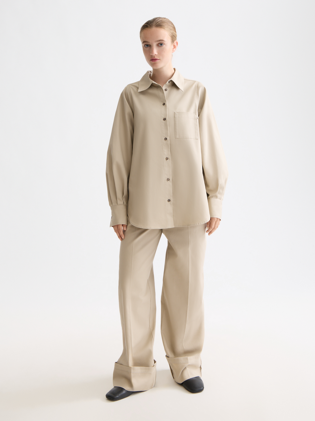 Contrast stitch shirt