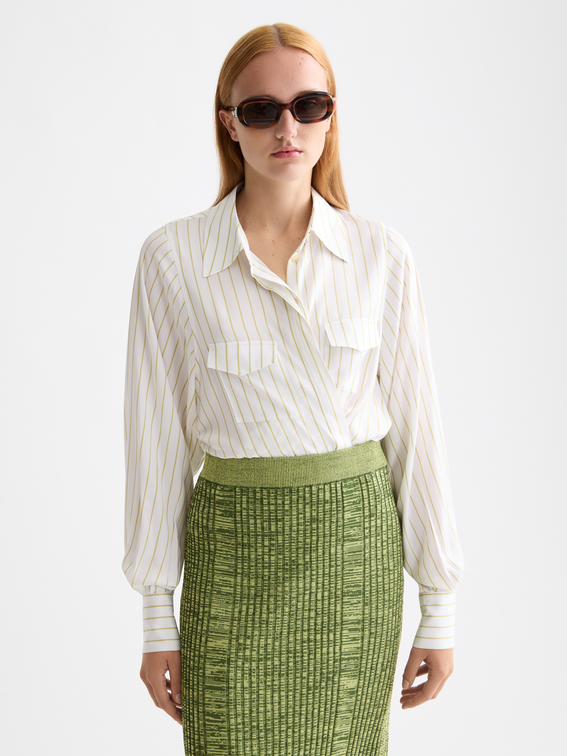 Striped pocket shirt