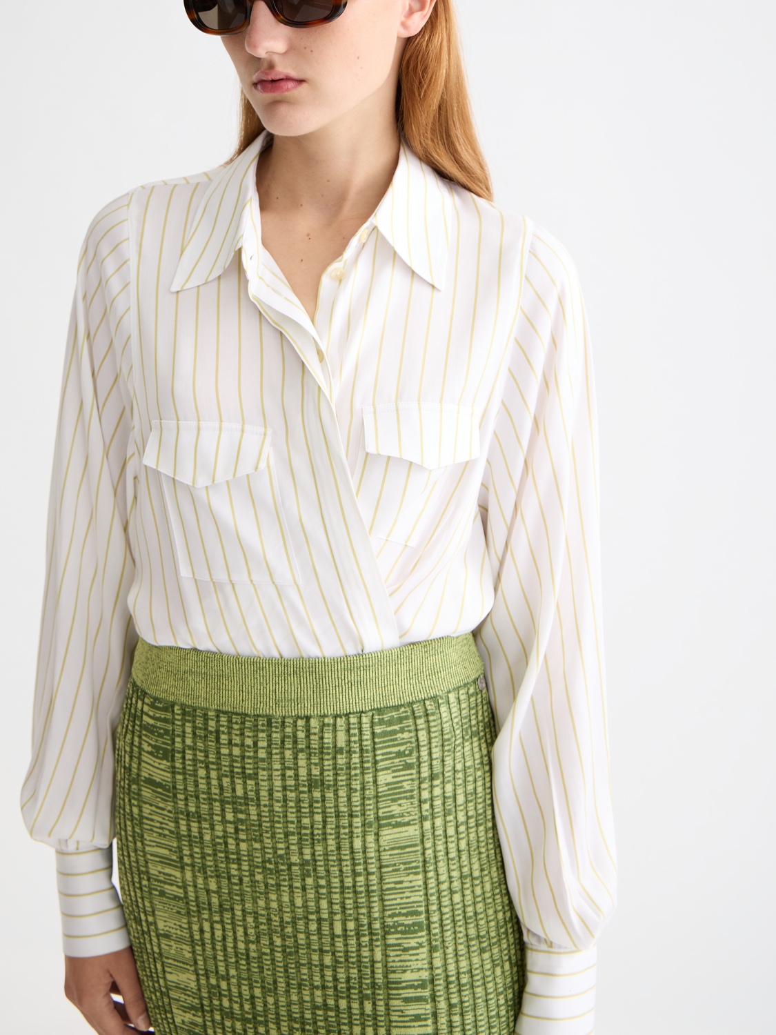 Striped pocket shirt