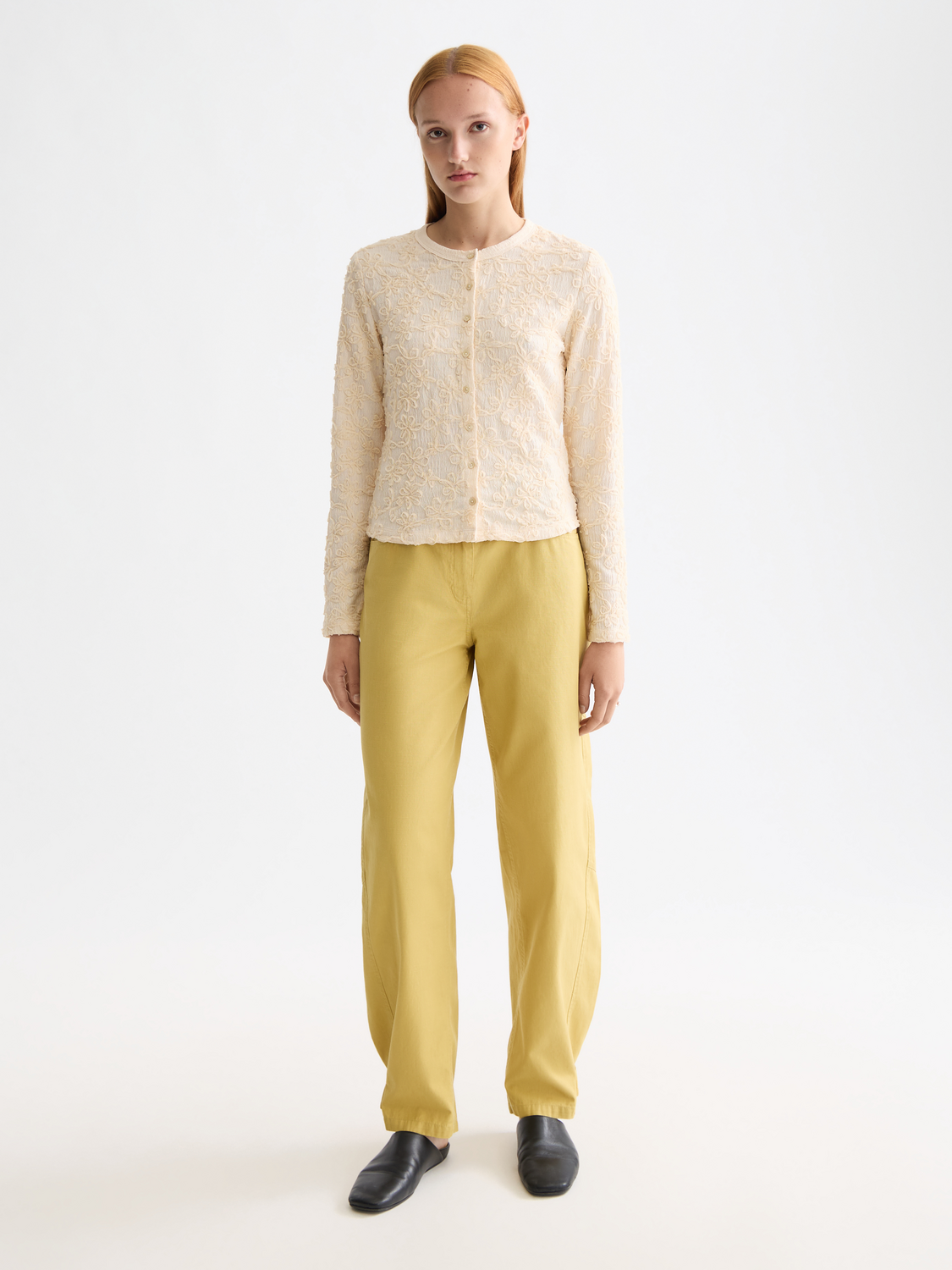 Structured button up long sleeve T-Shirt
