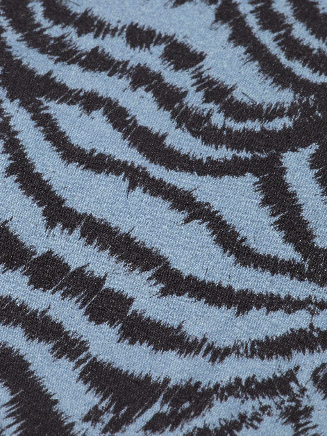 Printed mock neck long sleeve top