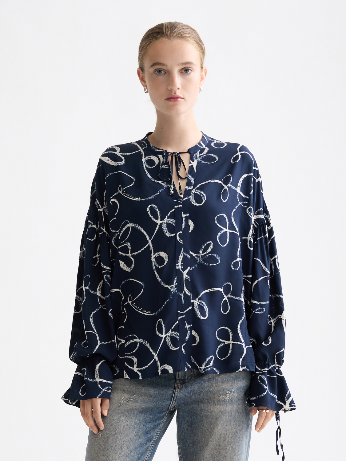 Print blouse