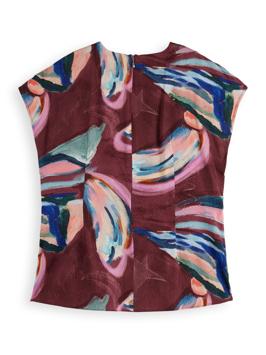 Draw string keyhole short sleeve top