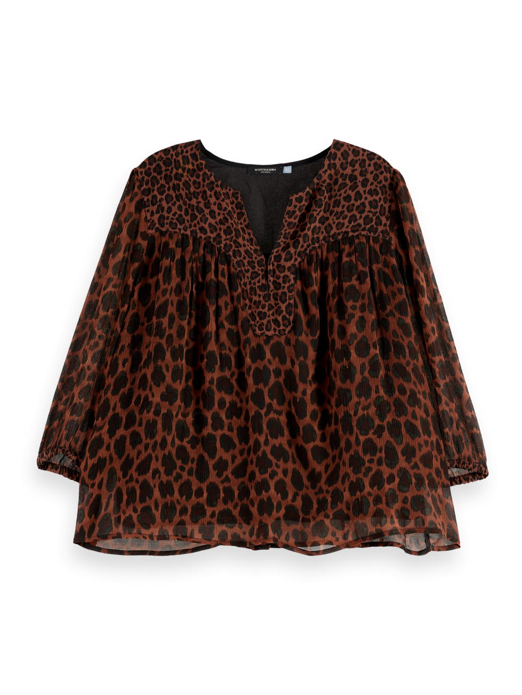 Print short sleeve top