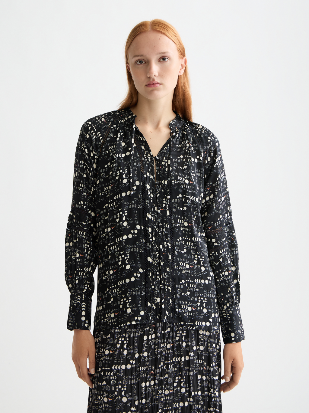 Lace detail blouse