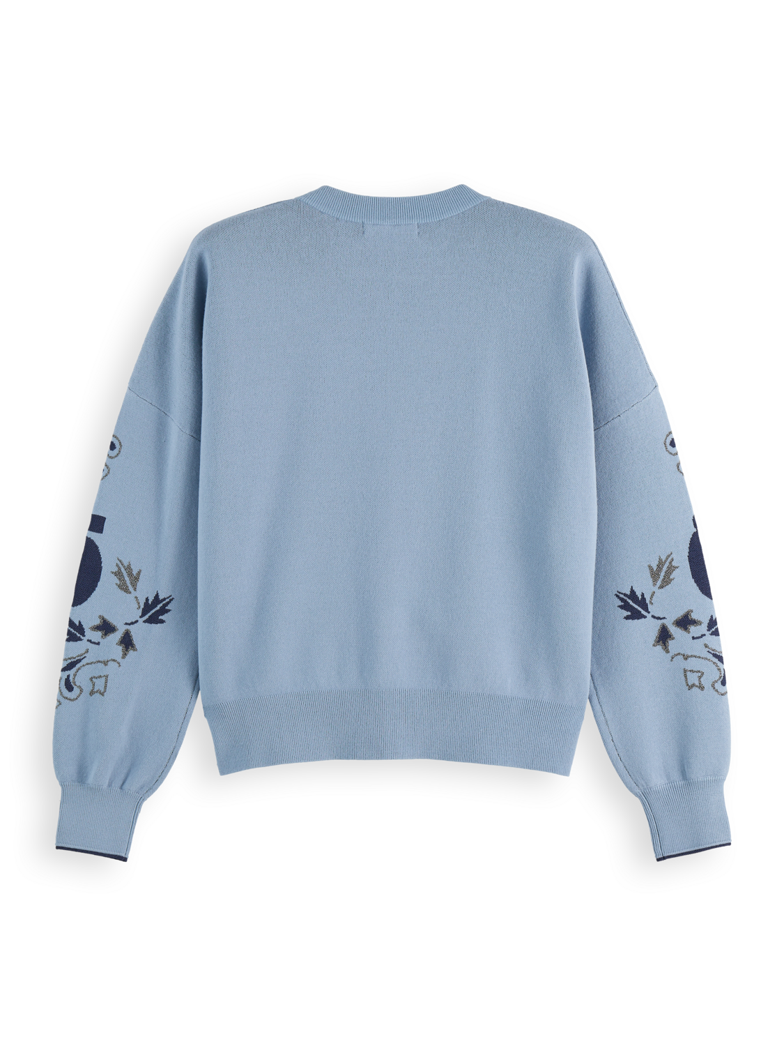 Relaxed jacquard pullover