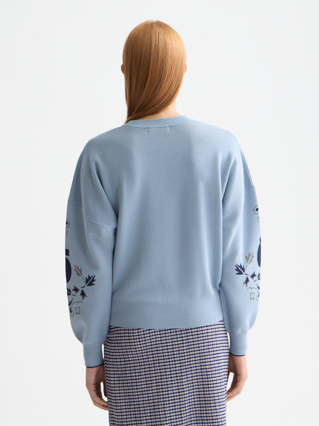 Relaxed jacquard pullover