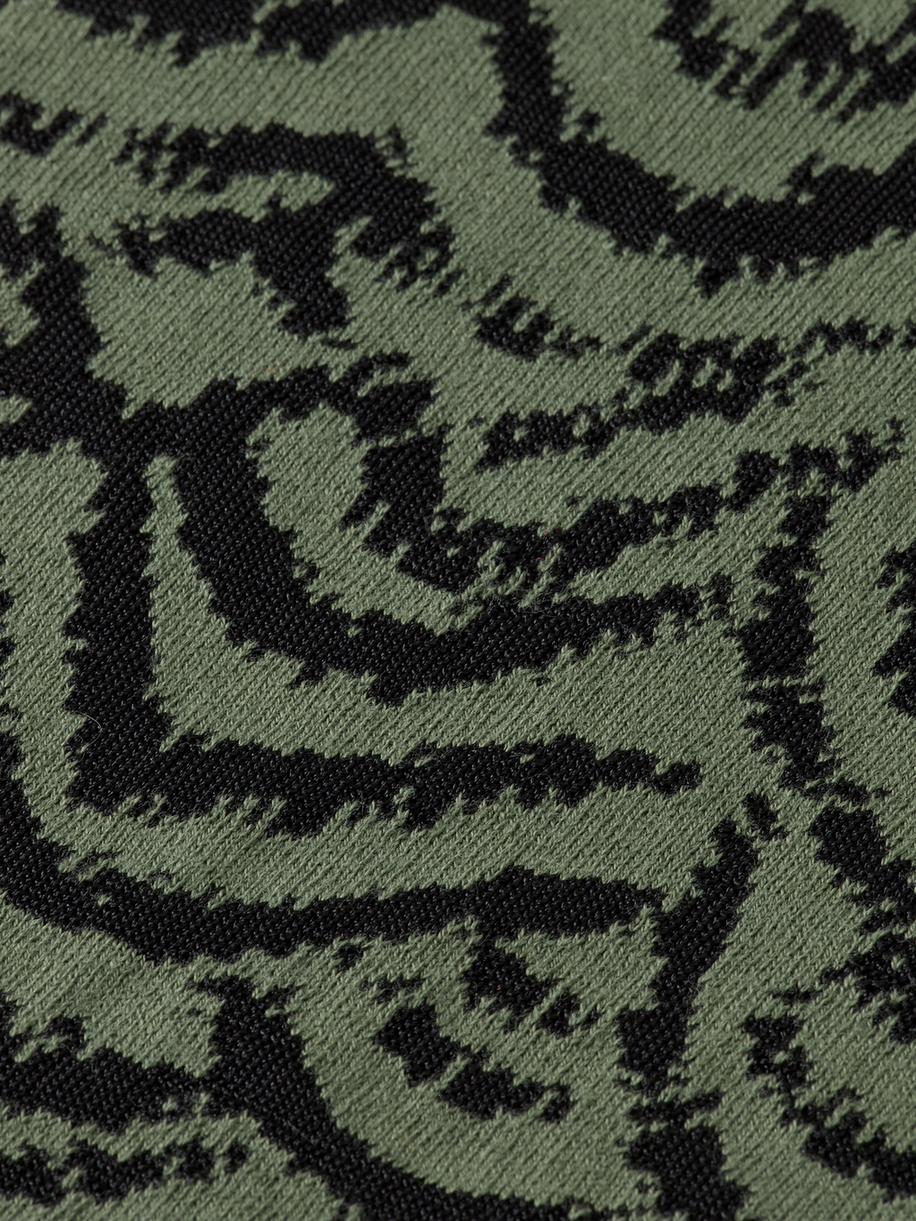 Jacquard V-neck pullover