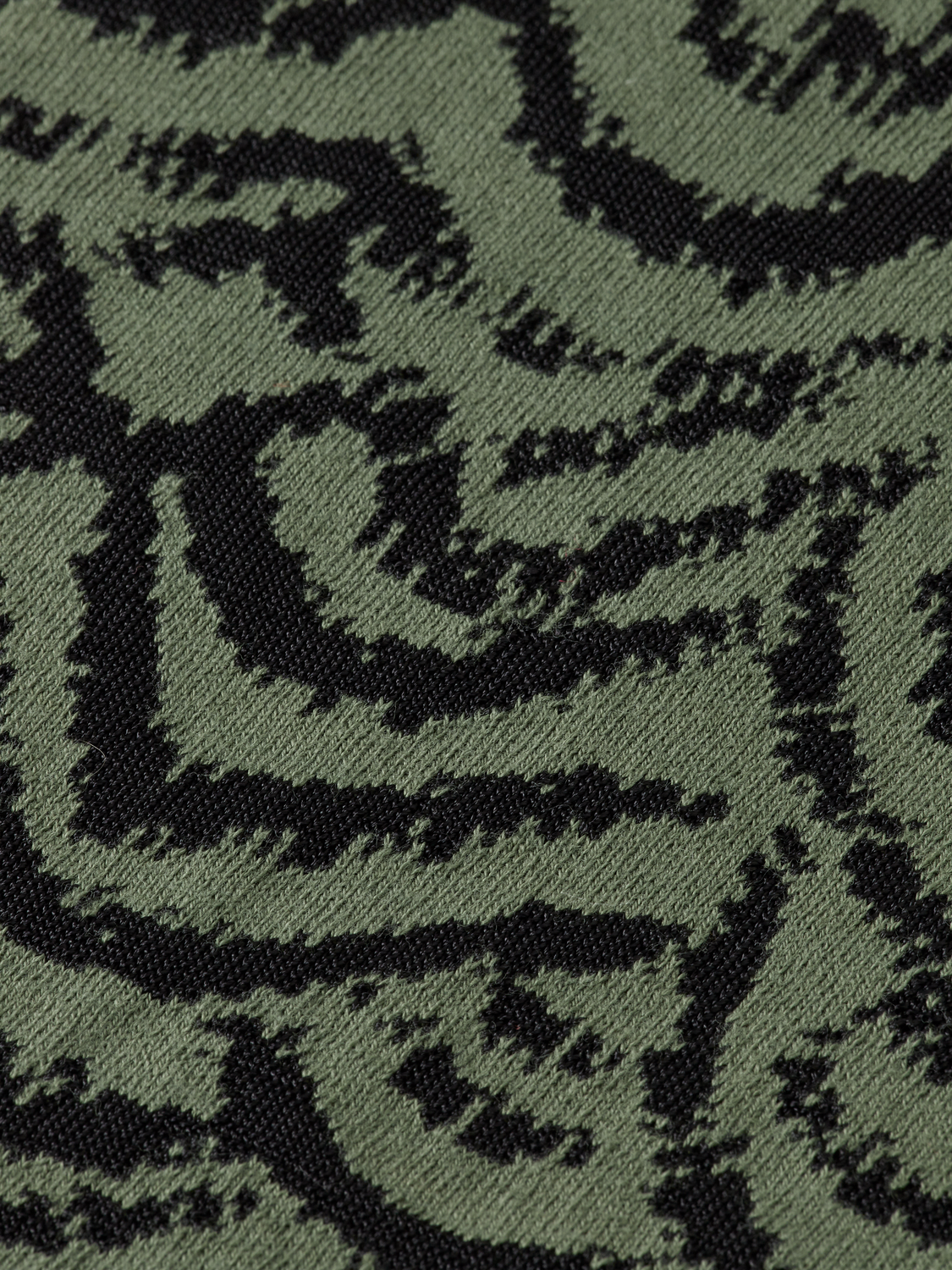 Jacquard V-neck pullover