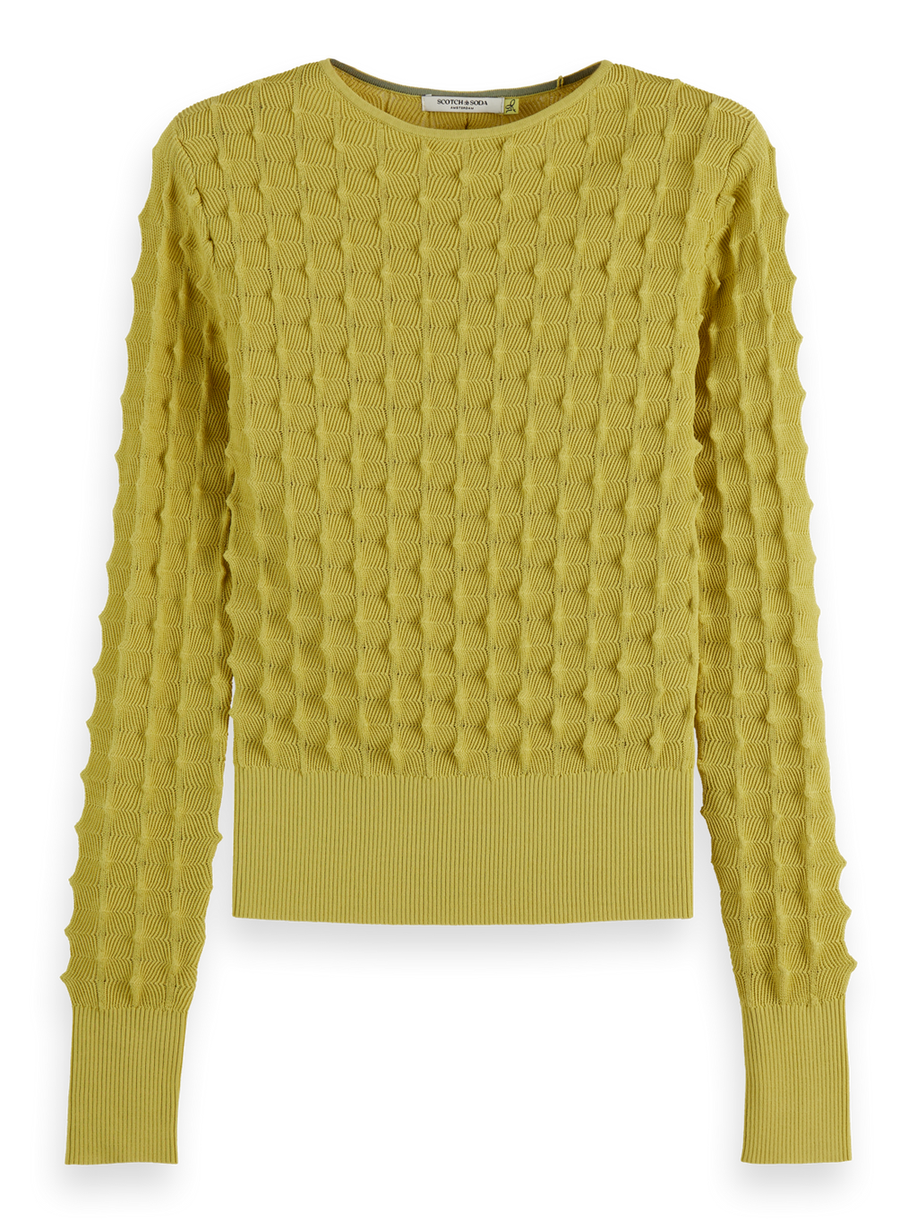 textured stitch pullover