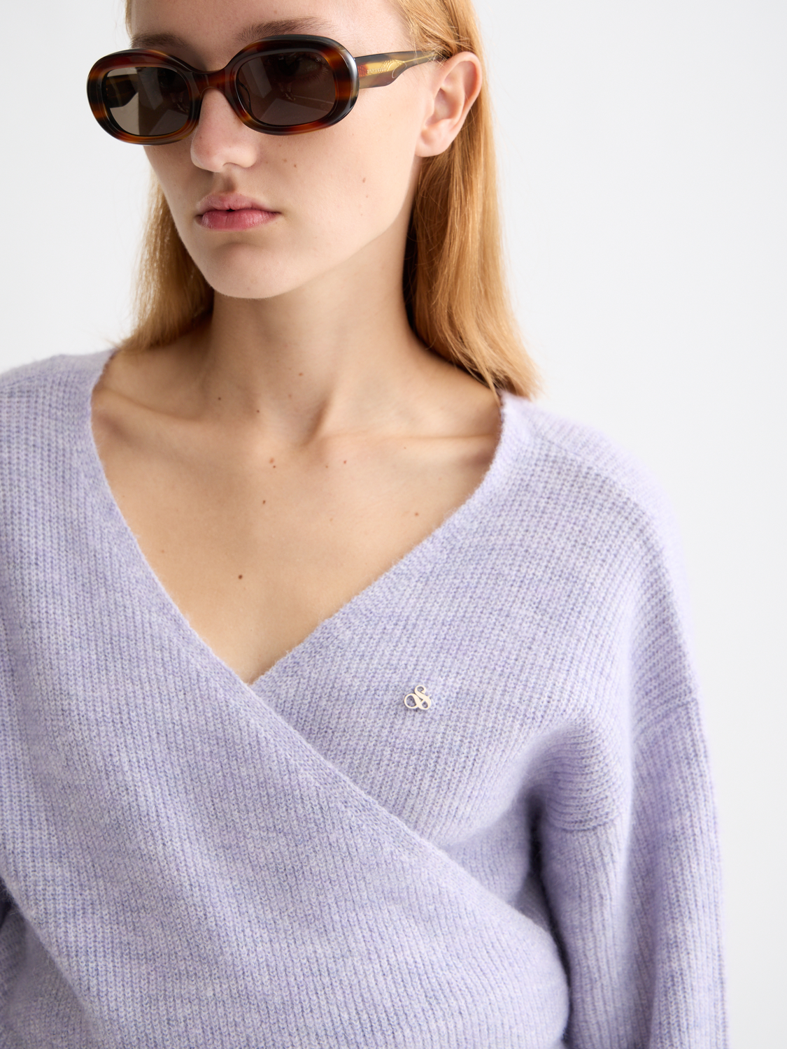 Fuzzy wrap cardigan