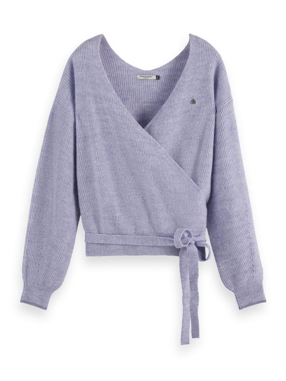 Fuzzy wrap cardigan