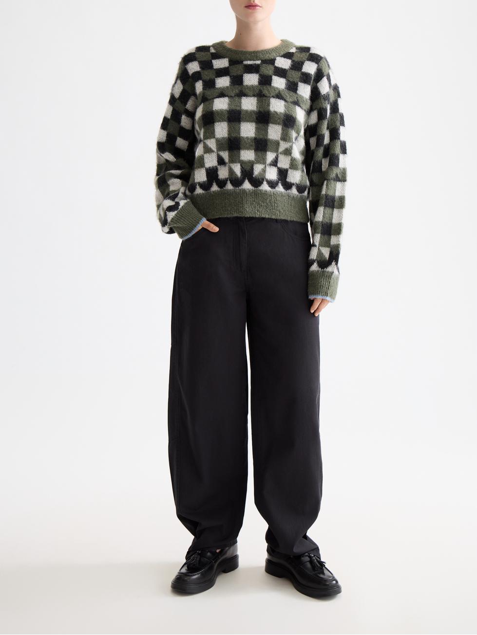 Fuzzy jacquard pullover – Scotch & Soda Amsterdam