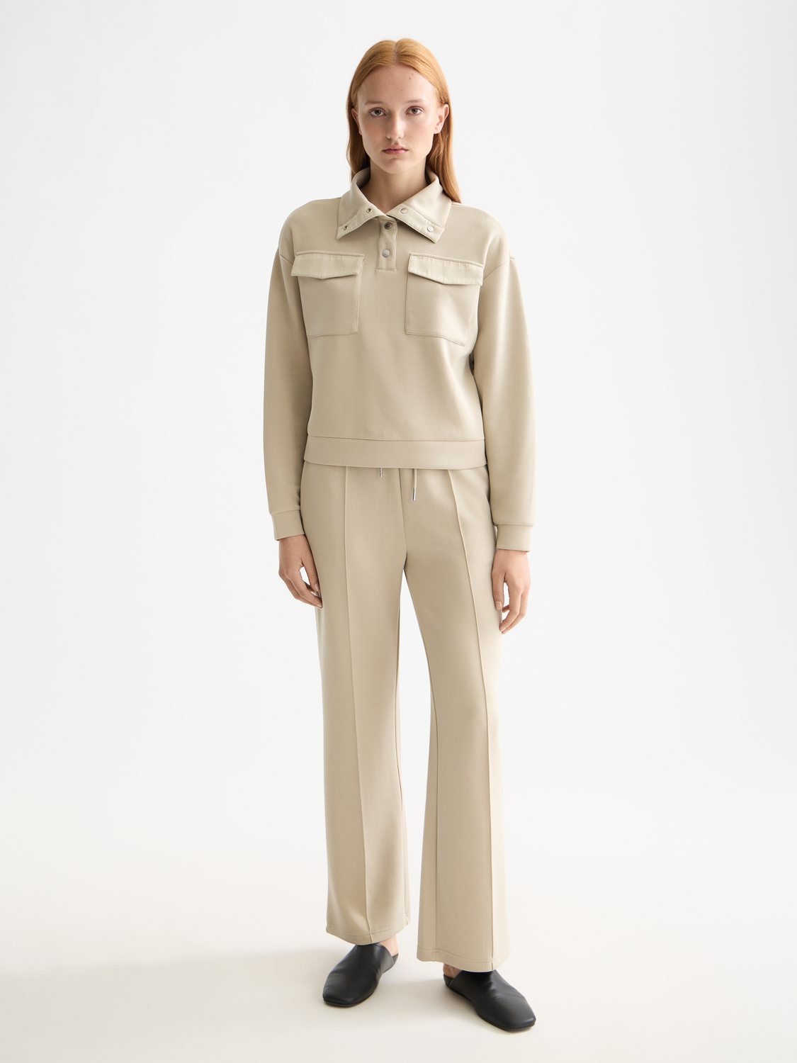 Tencel utility sweatshirt