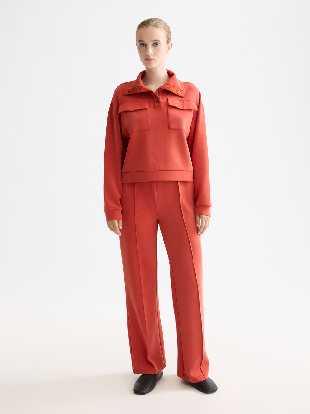 Tencel utility sweatshirt