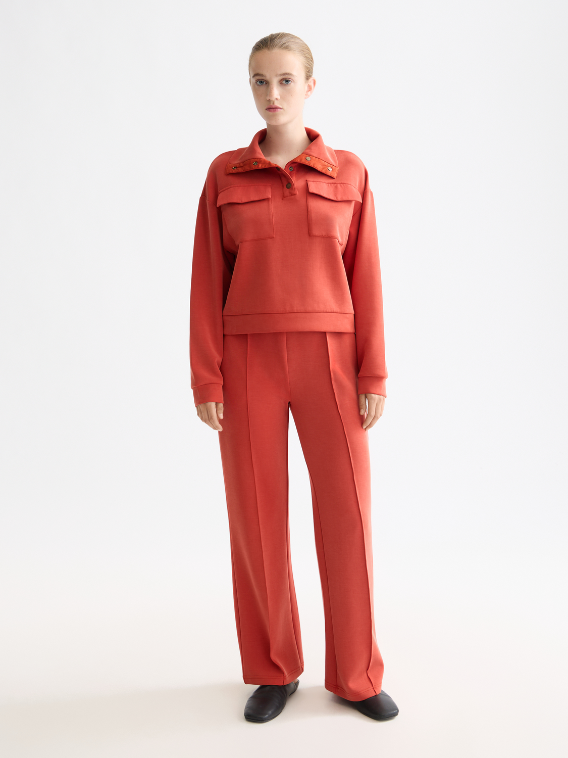 Tencel utility sweatshirt