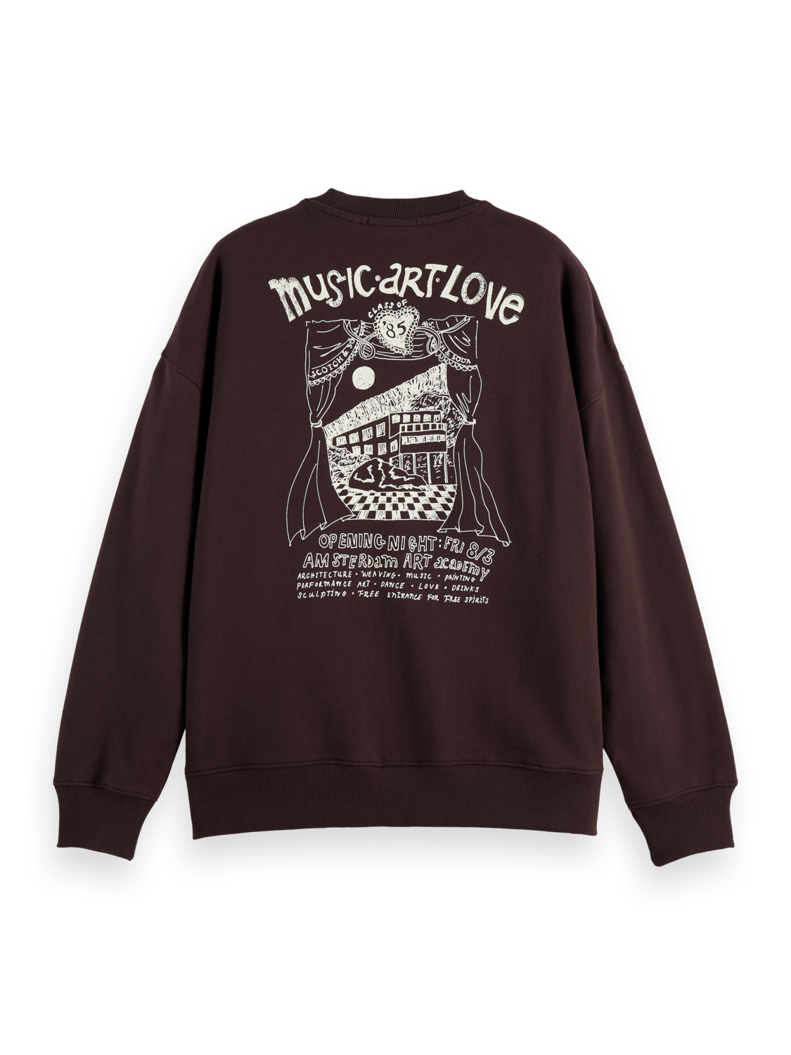 Artwork oversized sweatshirt