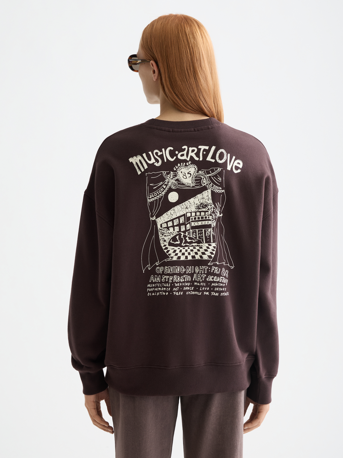 Artwork oversized sweatshirt