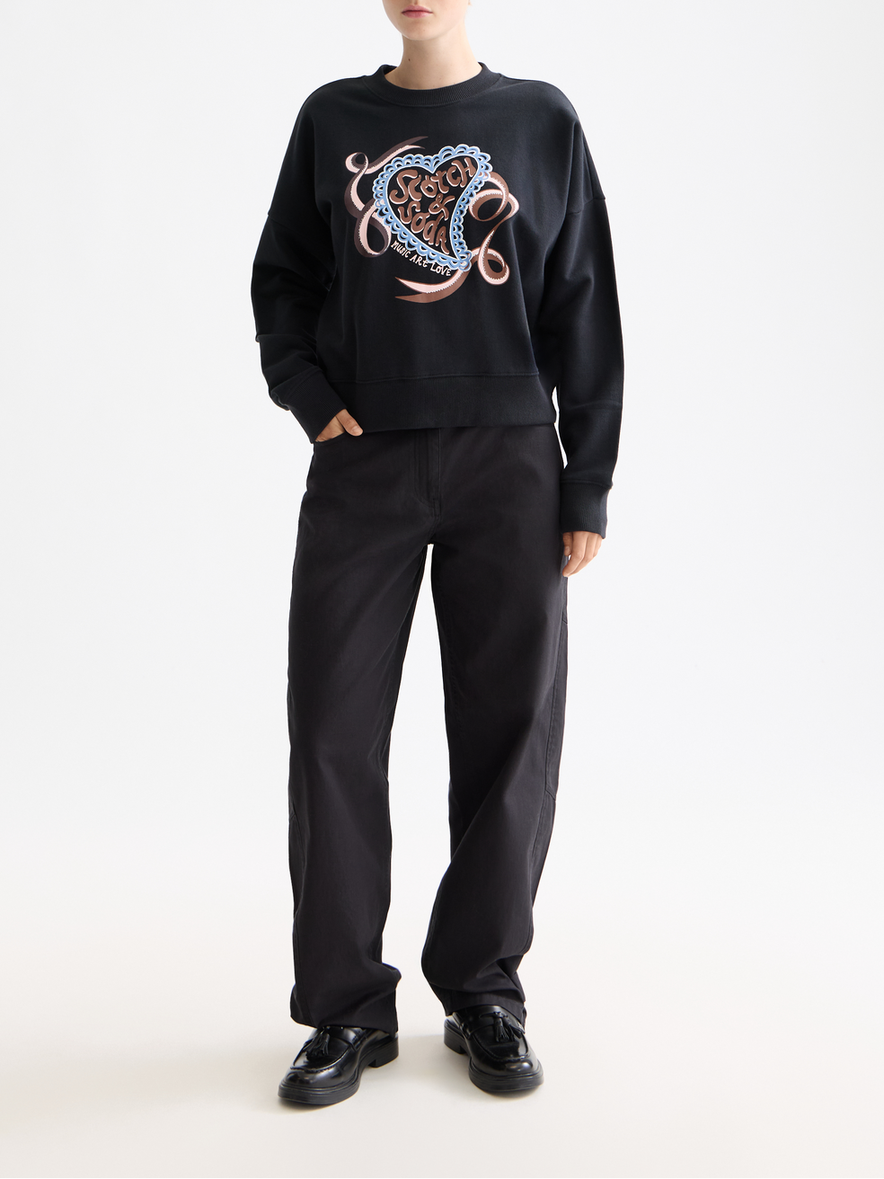 Artwork relaxed sweatshirt – Scotch & Soda Amsterdam
