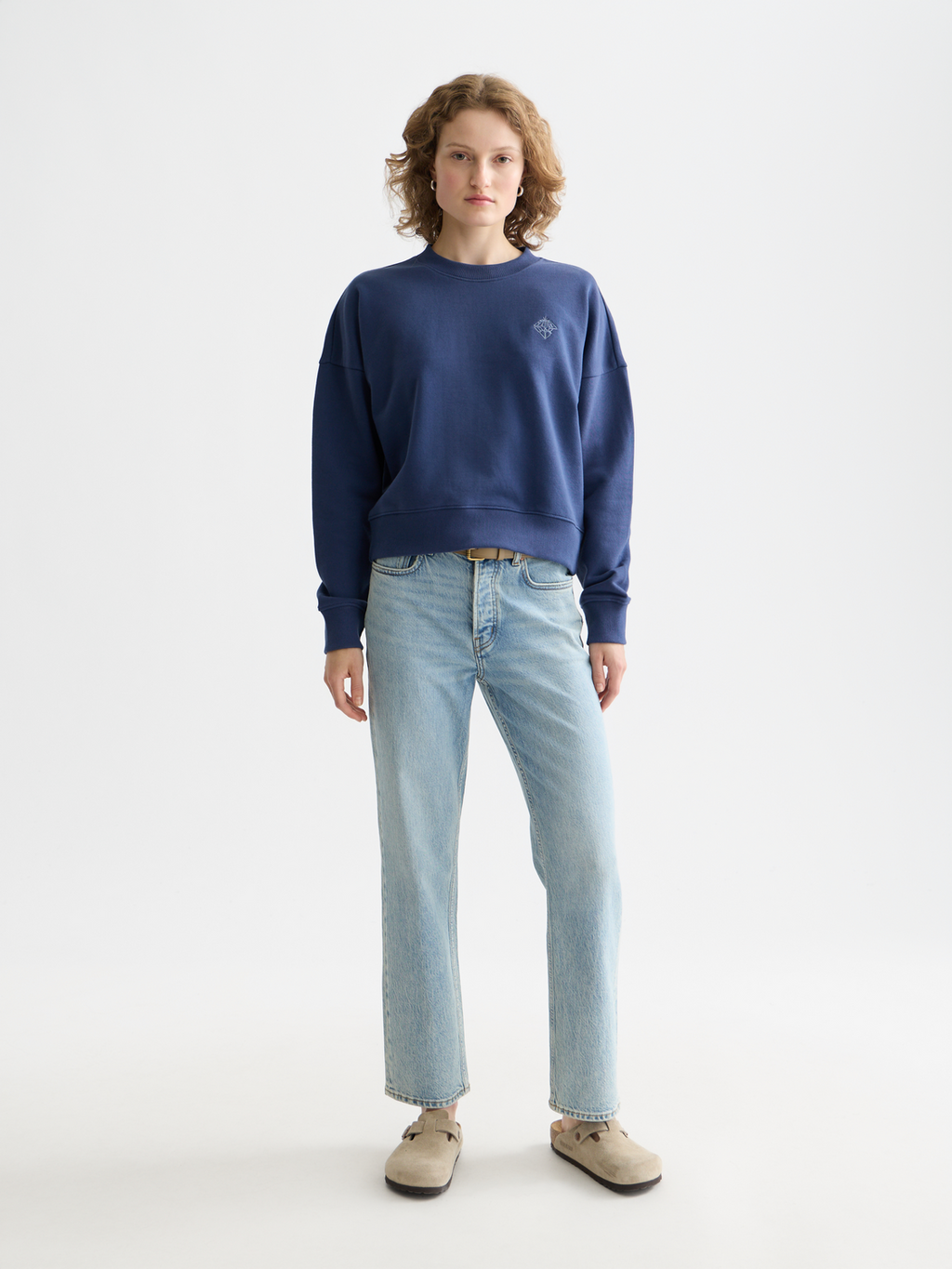 Embroidered logo relaxed sweatshirt - OCEANA