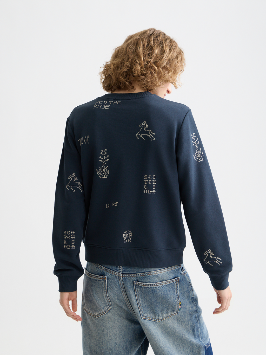 Embroidered sweatshirt