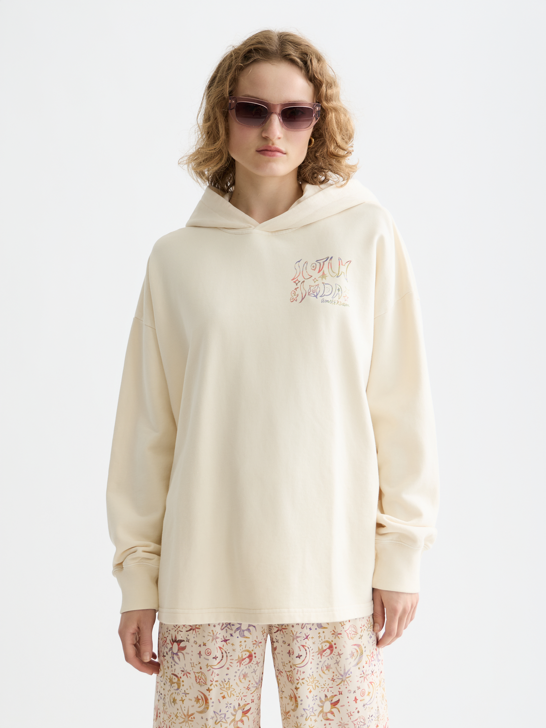 Washed artwork hoodie