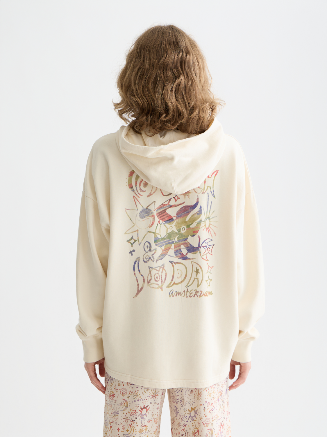 Washed artwork hoodie
