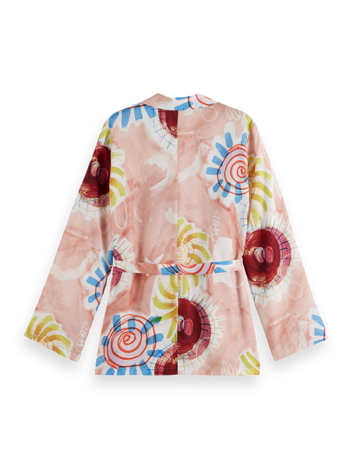 Printed pyjama blazer