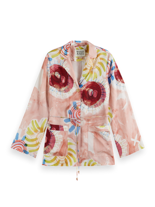 Printed pyjama blazer