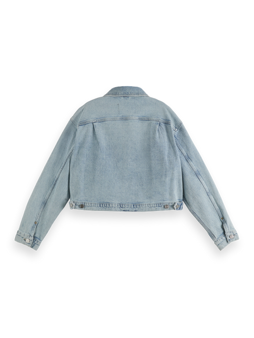 Cropped denim trucker jacket    Blue Story