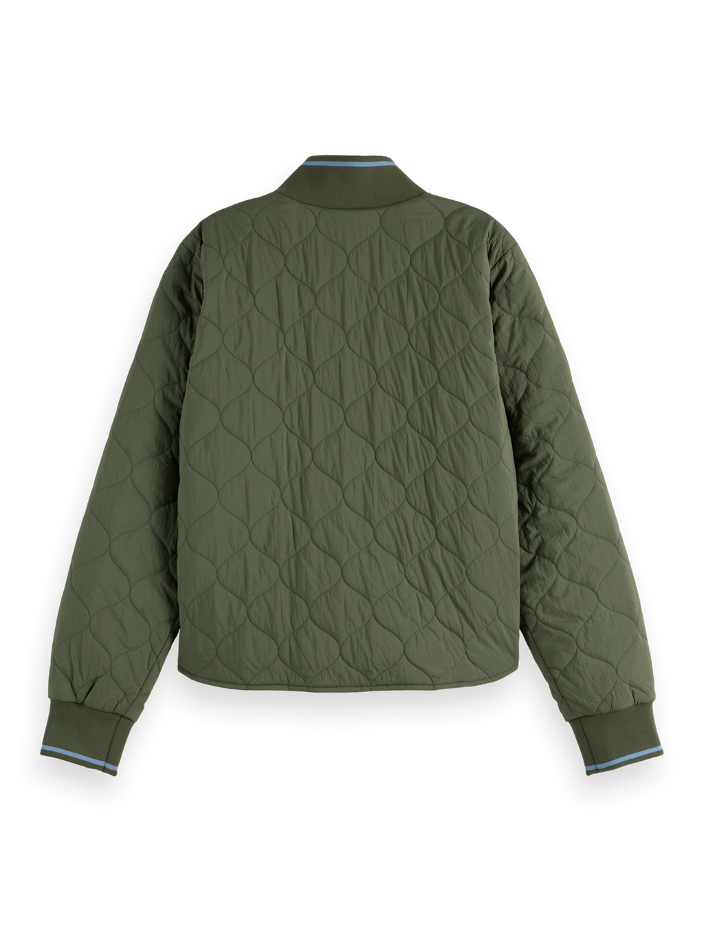 Reversible quilted bomber