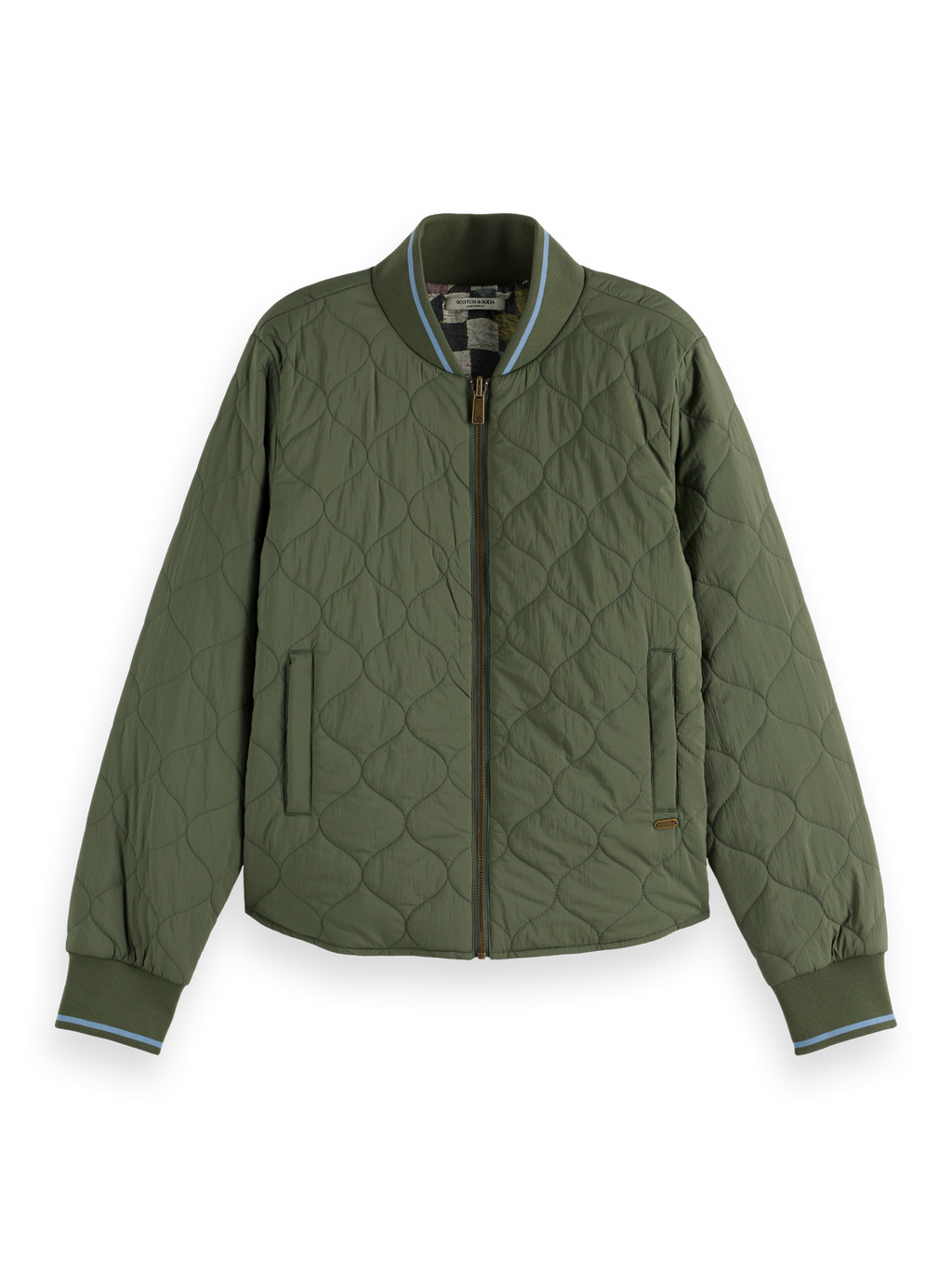 Reversible quilted bomber