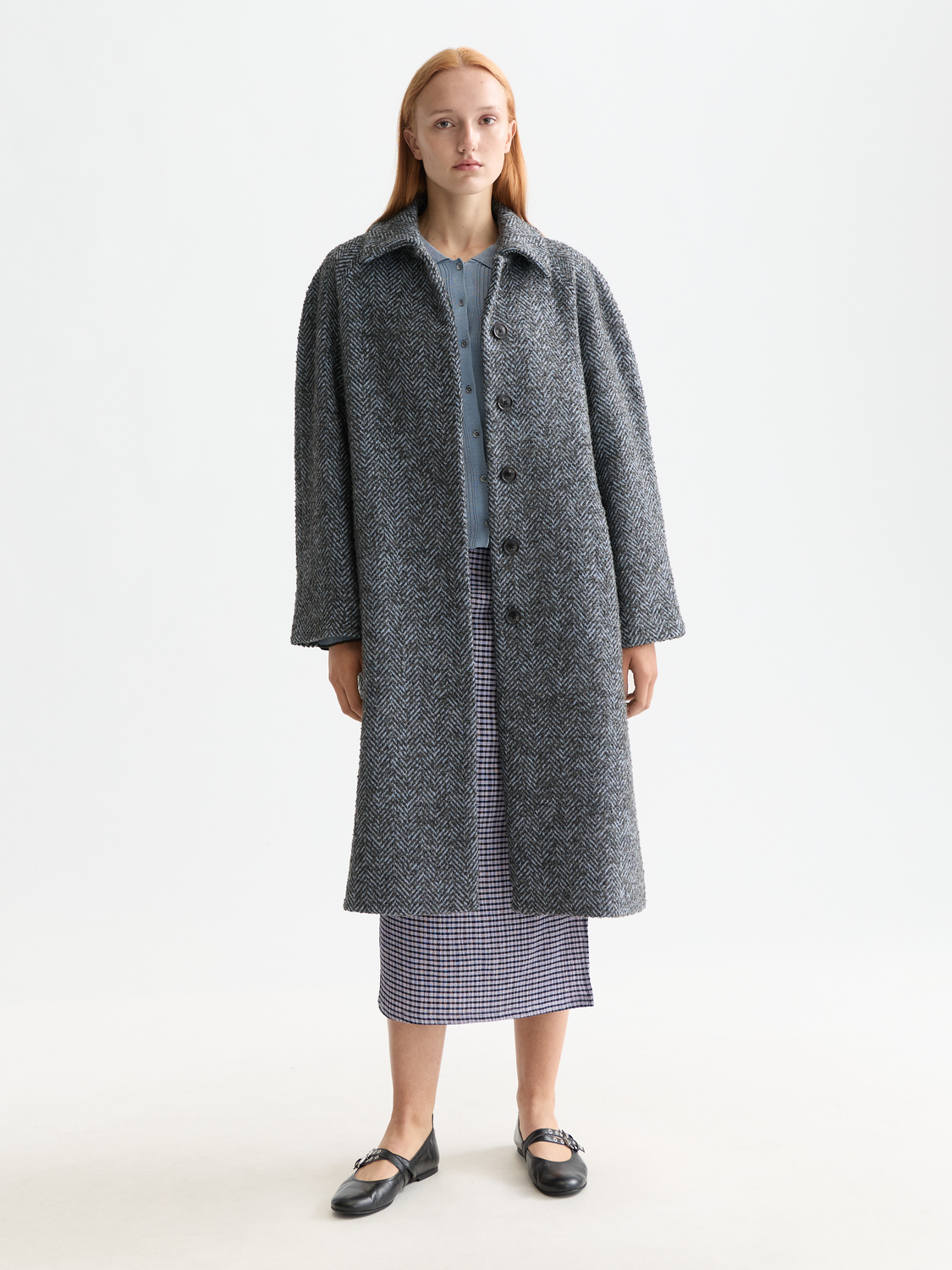 Wool blend carcoat