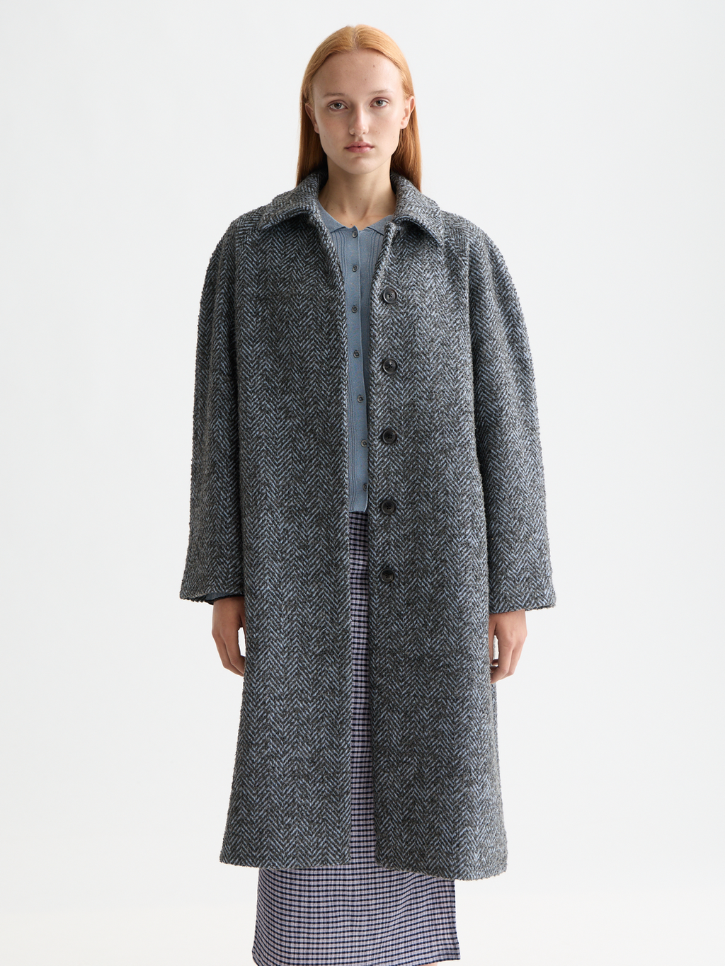 Wool blend carcoat