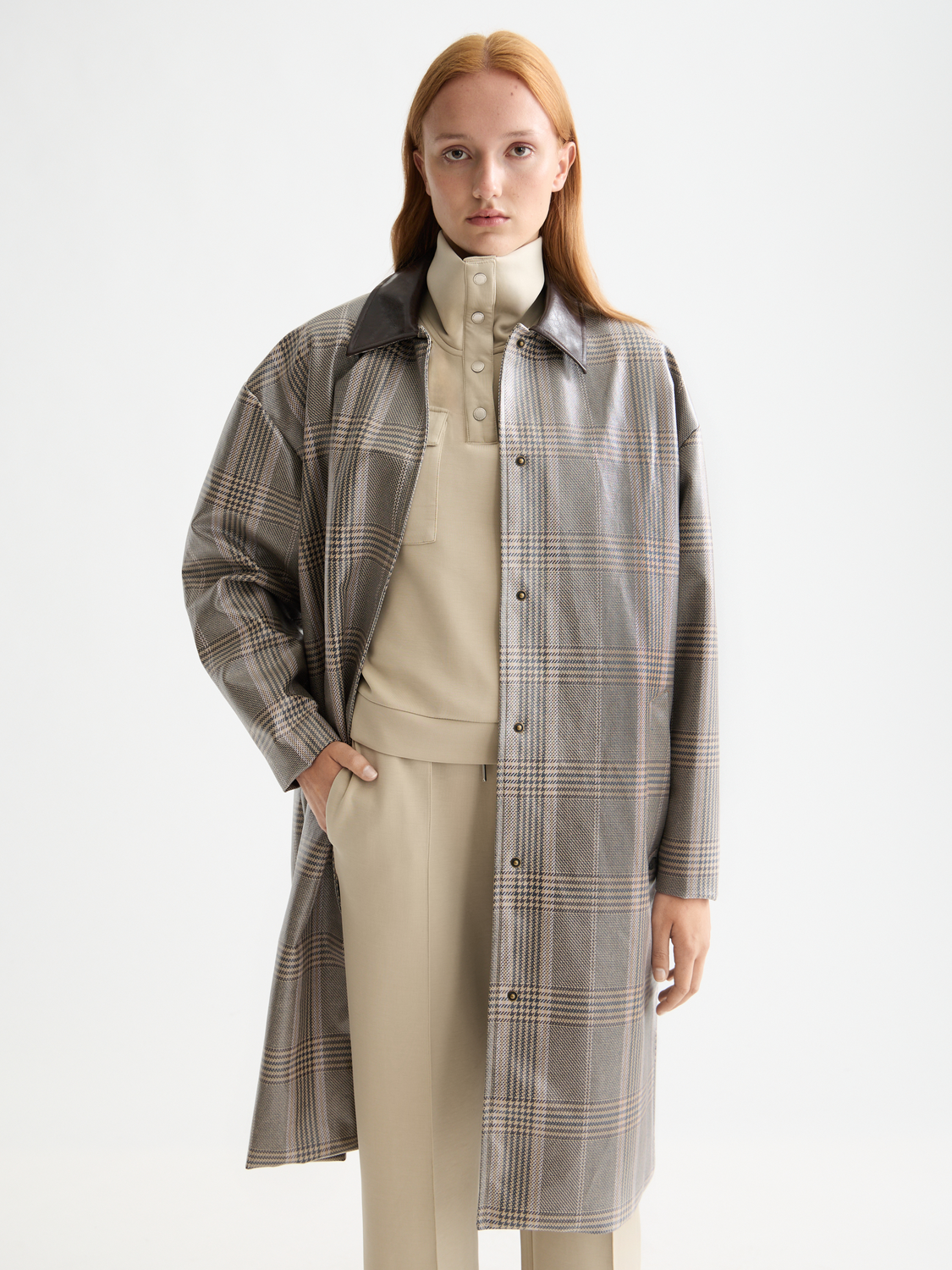 Coated raincoat