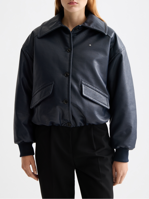 Vegan leather bomber jacket – Scotch & Soda Amsterdam