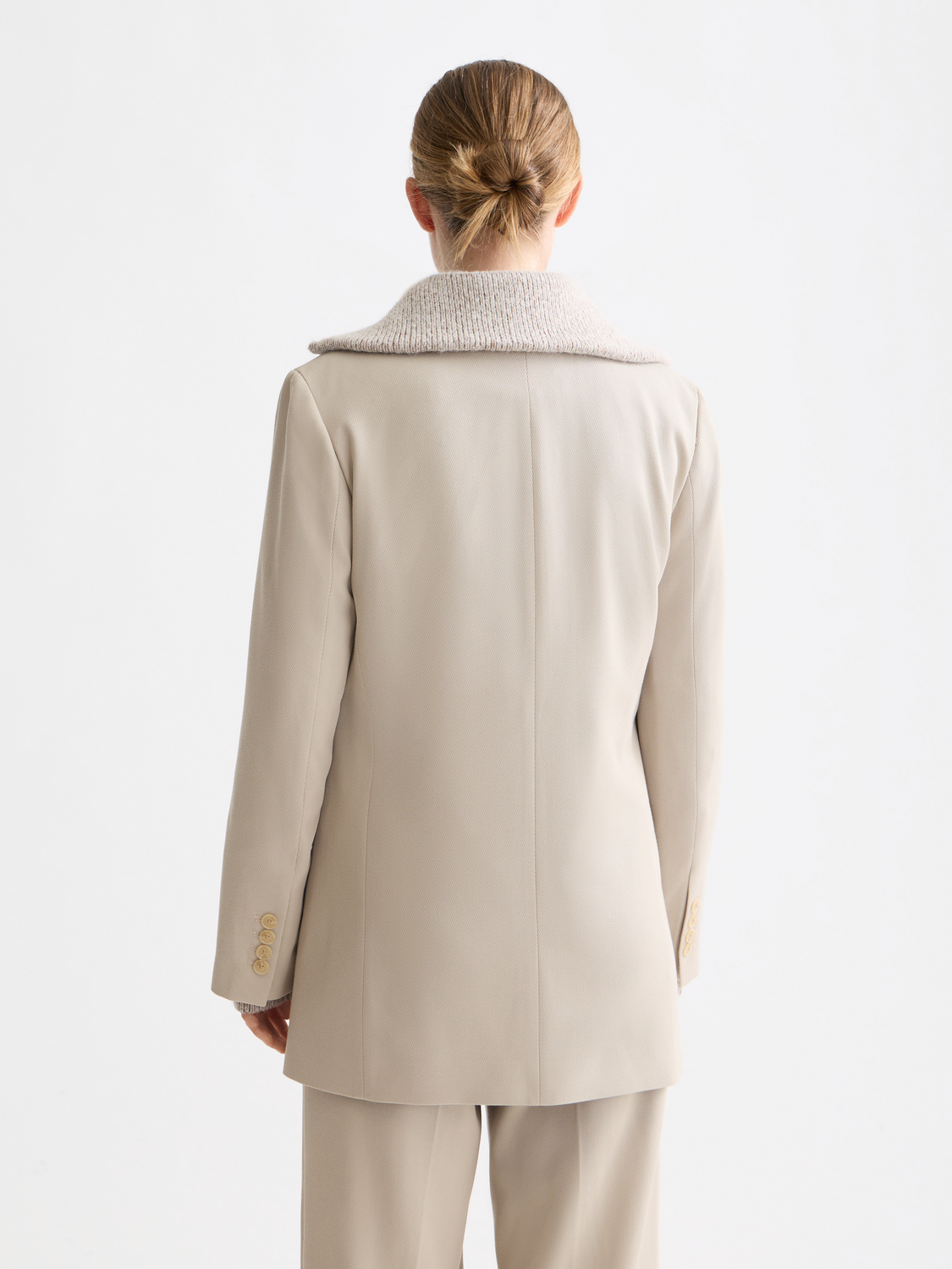 Gabardine single breasted Blazer
