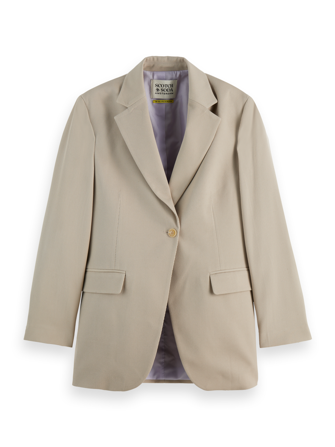 Gabardine single breasted Blazer