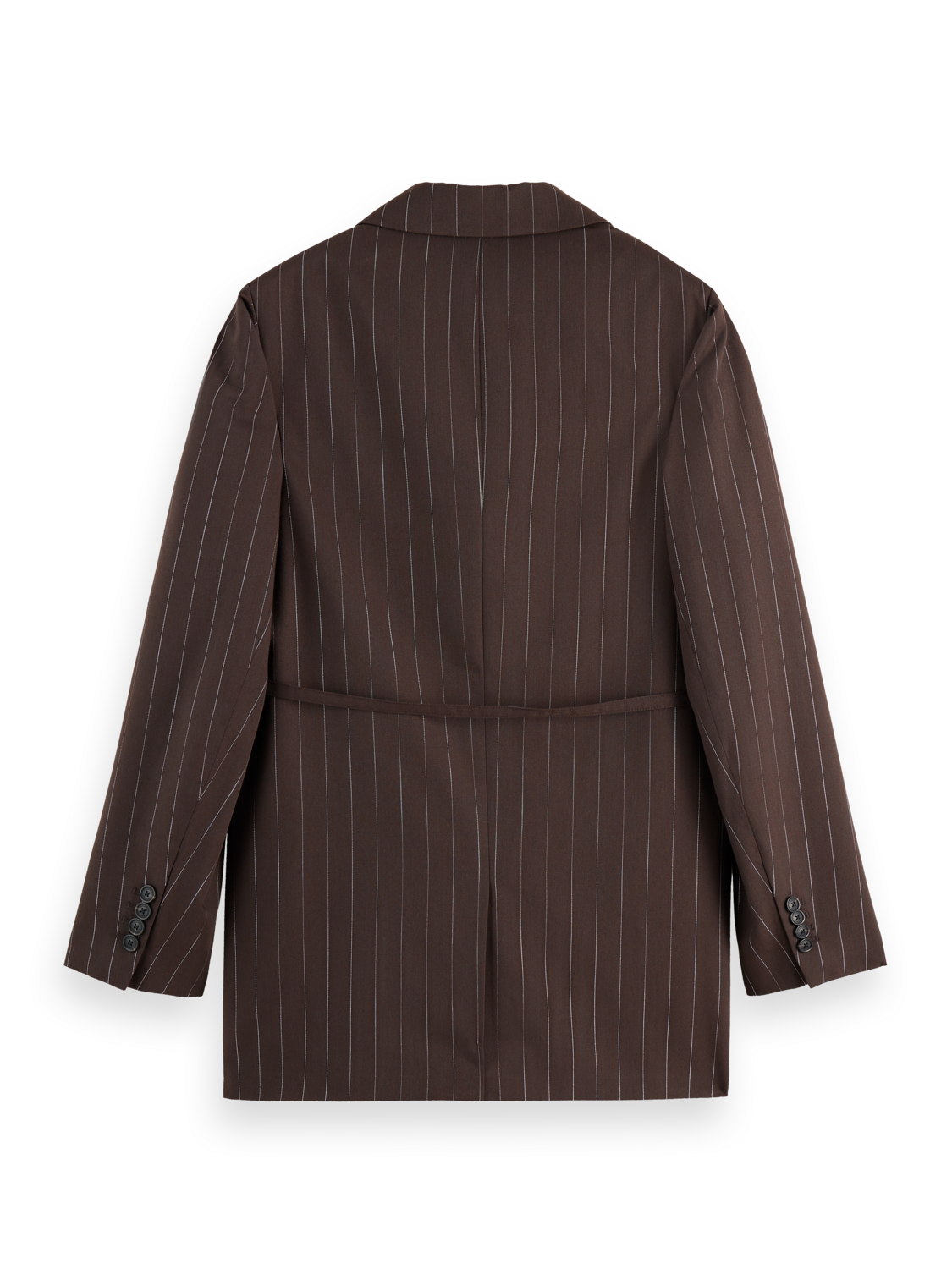 Double breasted lurex pinstripe blazer
