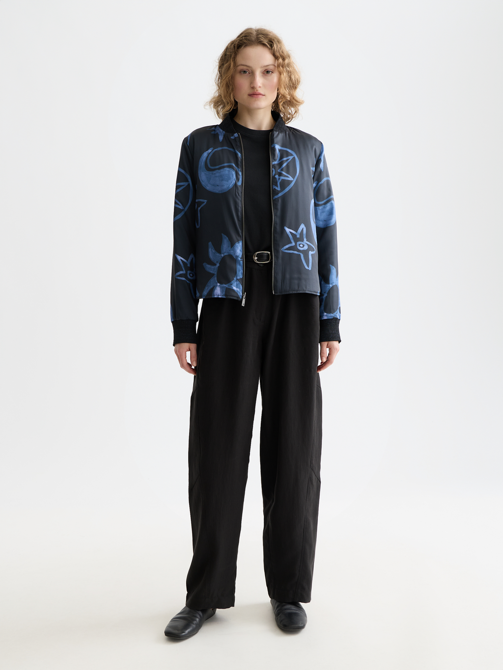 Quilted reversible bomber jacket