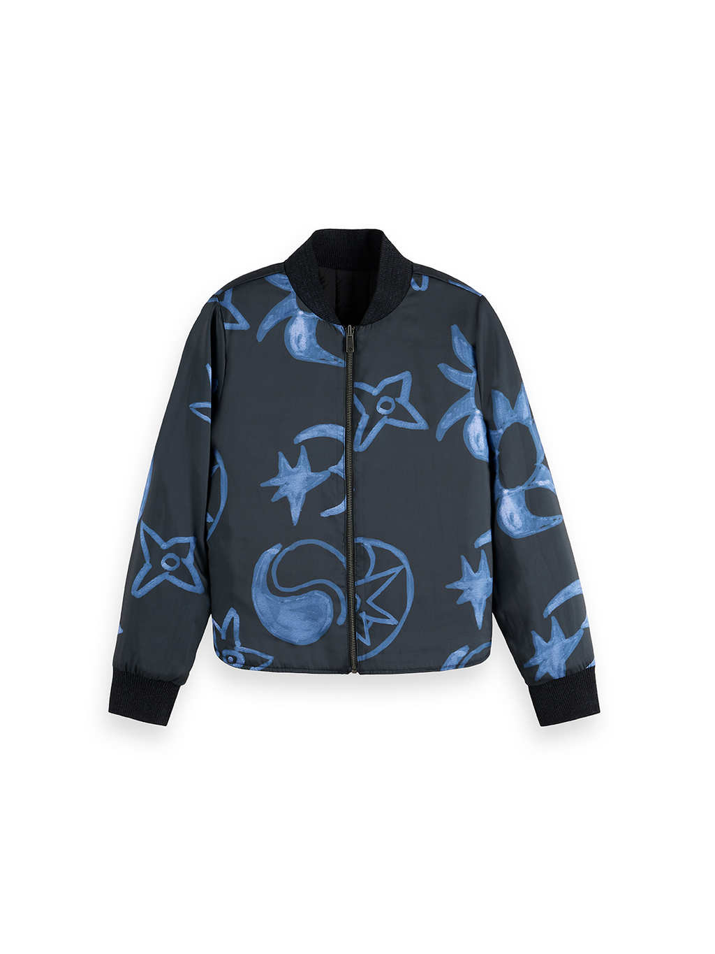 Quilted reversible bomber jacket