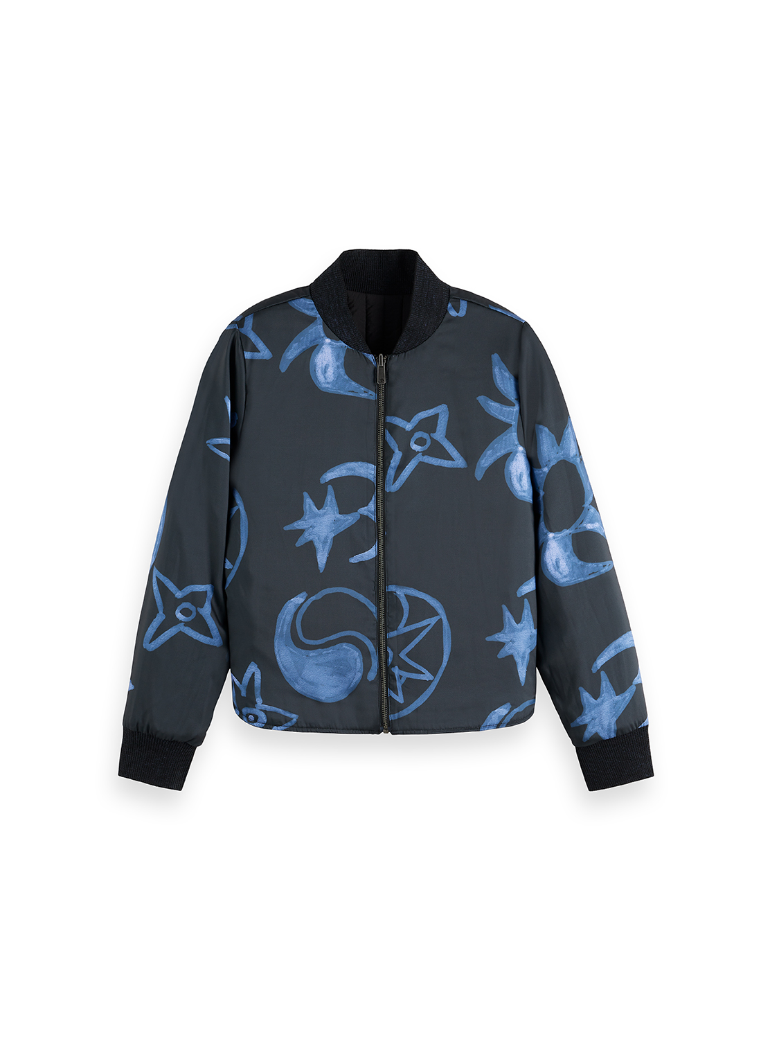 Quilted reversible bomber jacket