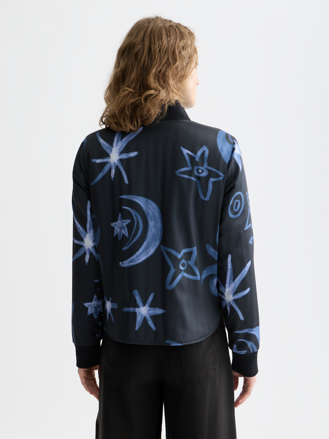 Quilted reversible bomber jacket