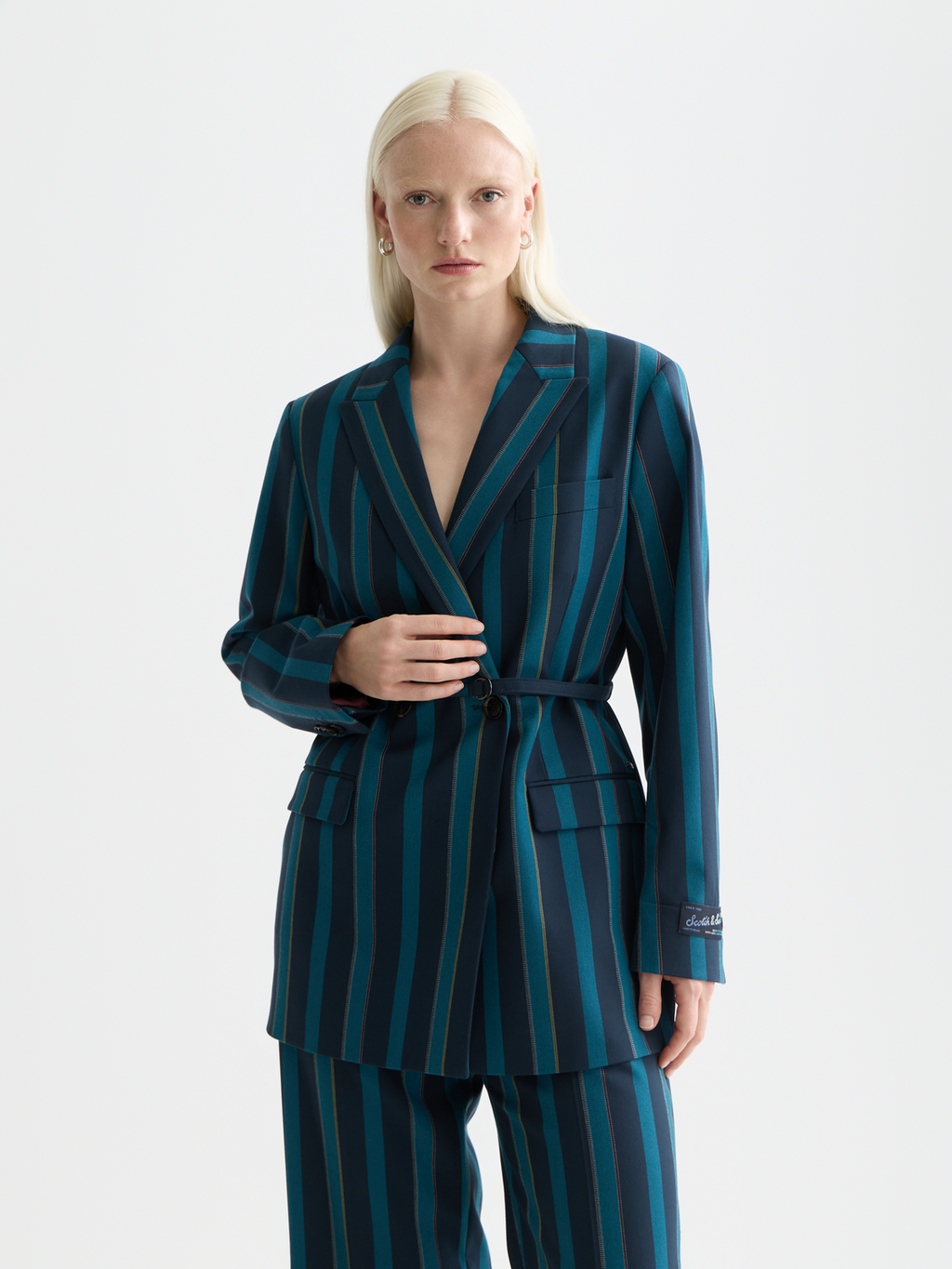 Blanket stripe blazer